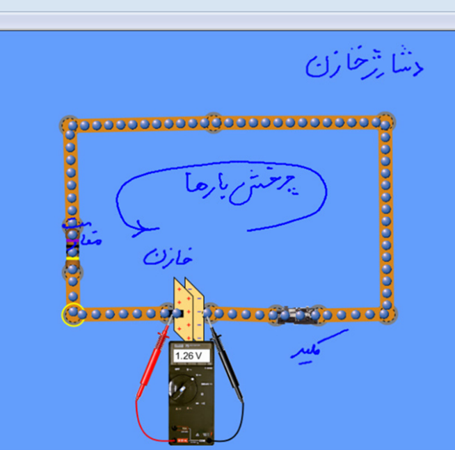 آزمایش خلاقانه در مورد شارژ و دشاژ خازن
